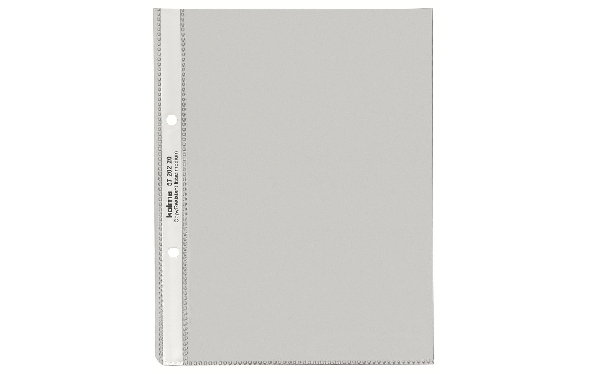 Kolma Sichtmappe A5 – transparent, Kunststoff, glänzend, 80 µm, 100er-Pack