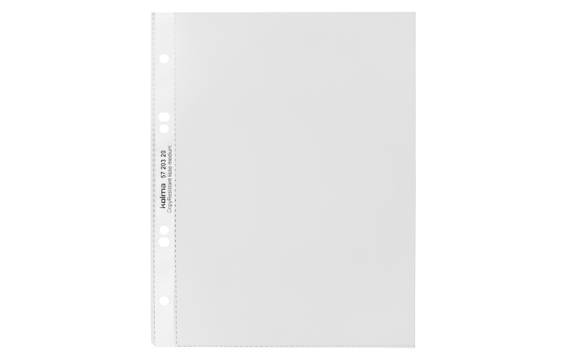 Kolma Sichtmappe A5 – 100 Hüllen, transparent, Kunststoff, glänzend, 80 µm