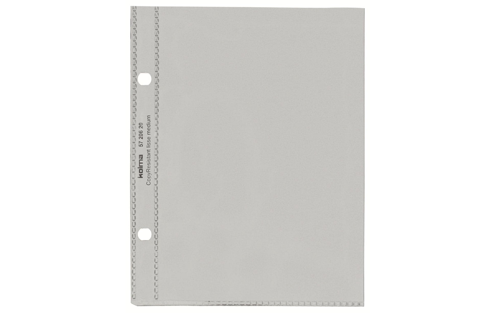 Kolma Sichtmappe A6 – transparent, Polypropylen, glänzend, 80 µm, 100er-Pack