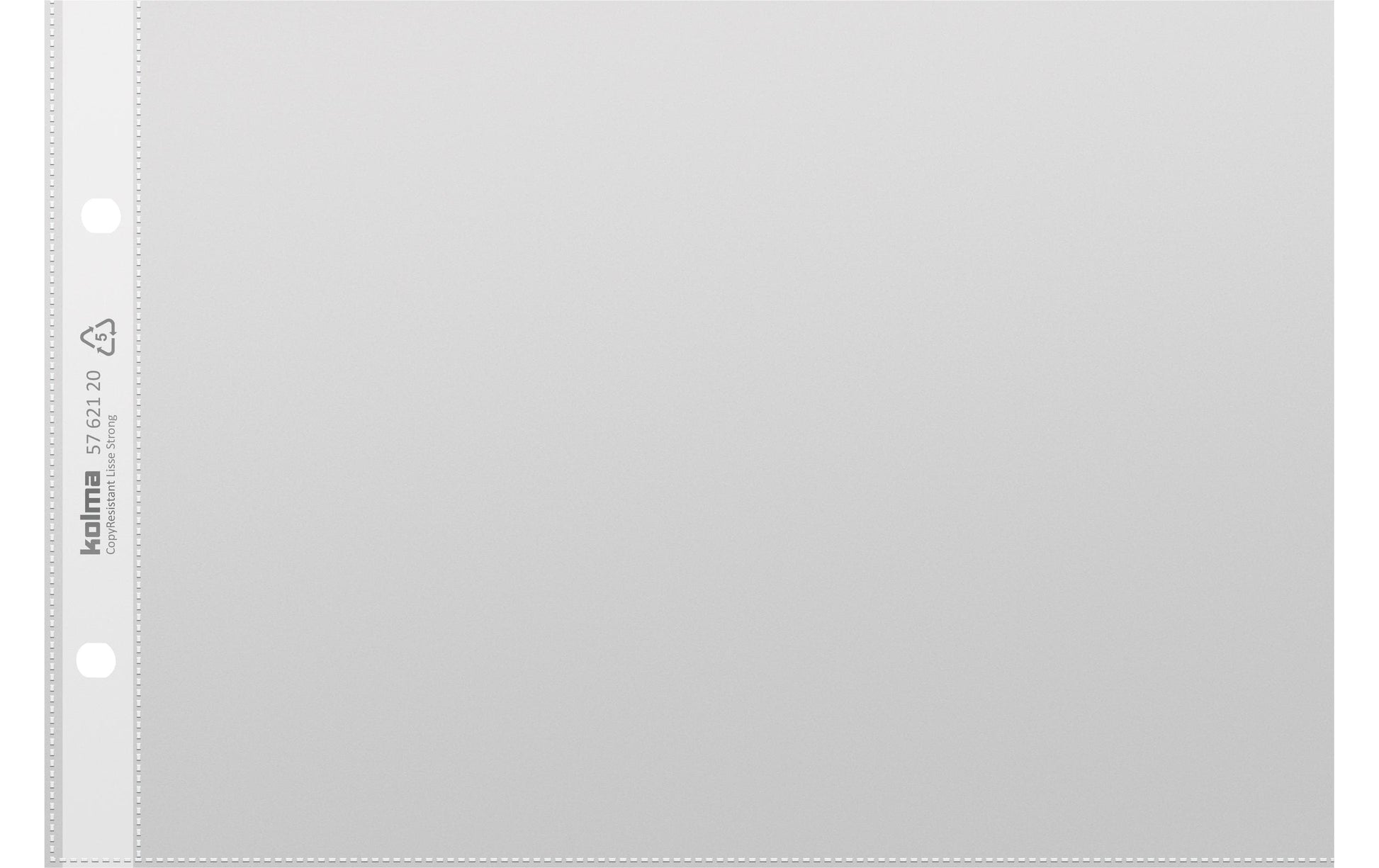Kolma Sichtmappe A5 – 10 Hüllen, Transparent, Kunststoff, Glänzend, 100 µm
