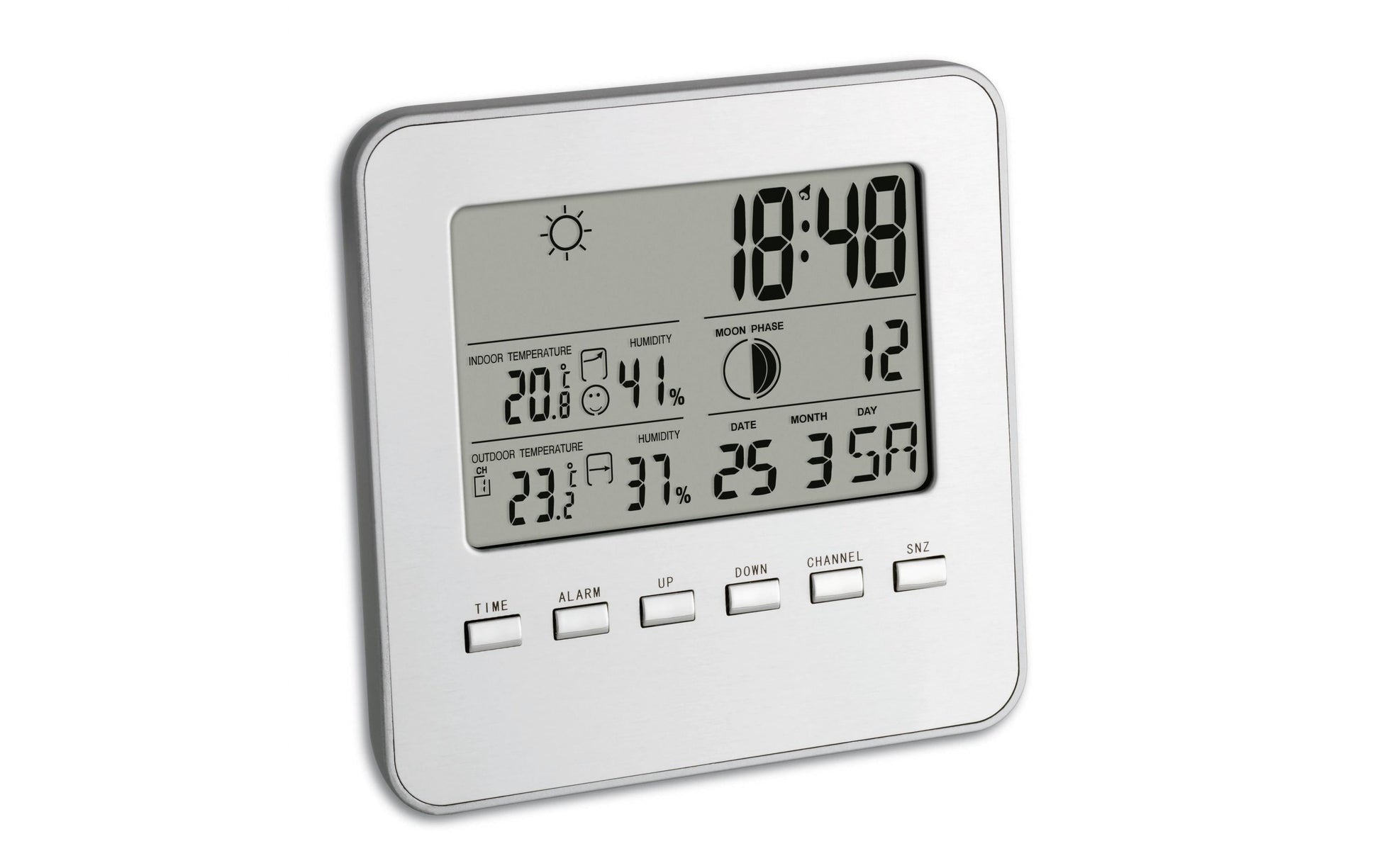 TFA-Dostmann QUADRO Temperatur-/Feuchtesensor – WLAN, −50–70 °C, 1–99 %, Eingebaut