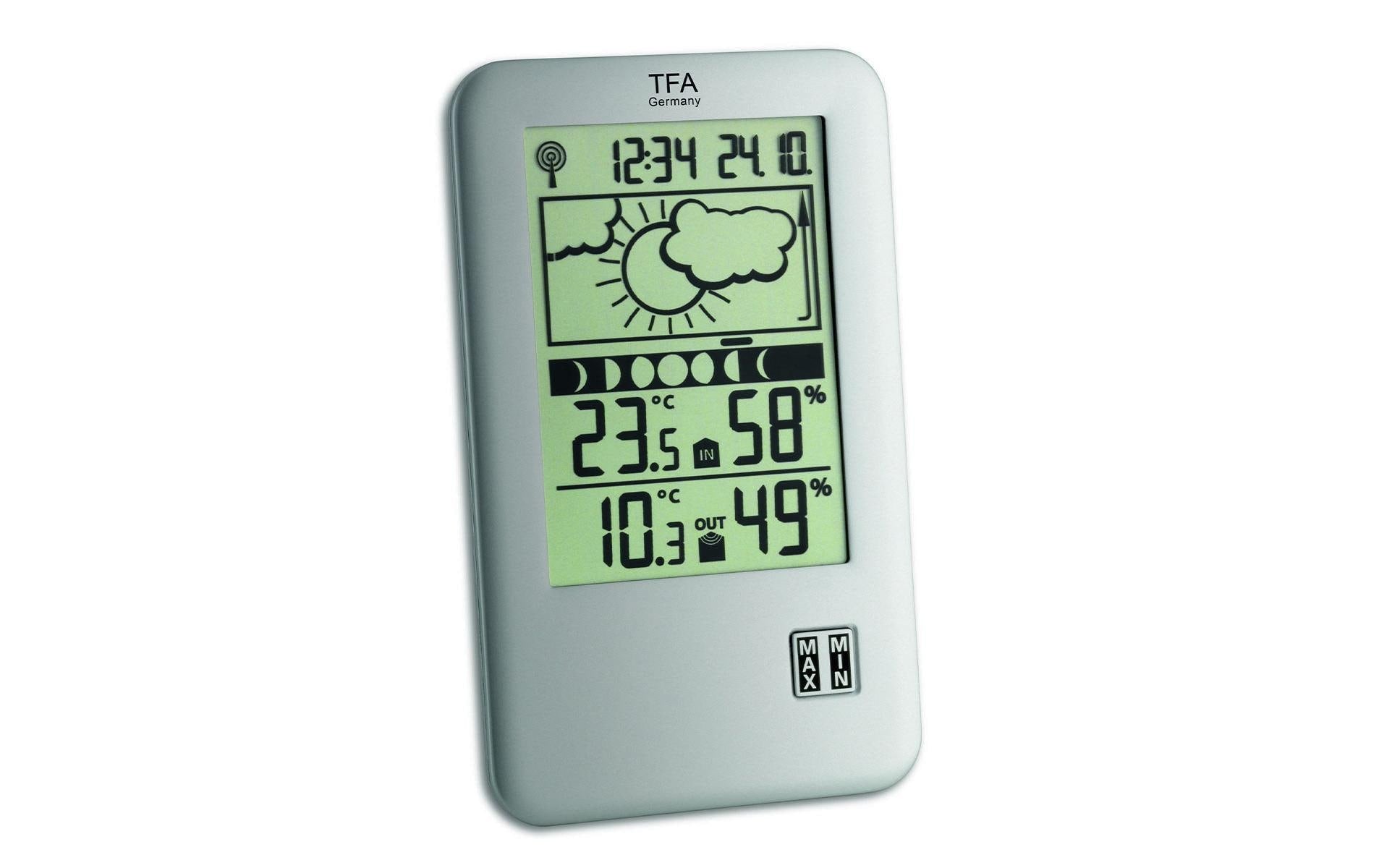 TFA-Dostmann TFA Dostmann NEO PLUS Temperatur-/Feuchtesensor – Kabellos, −40–60 °C, 1–99 %, Innen/Aussen