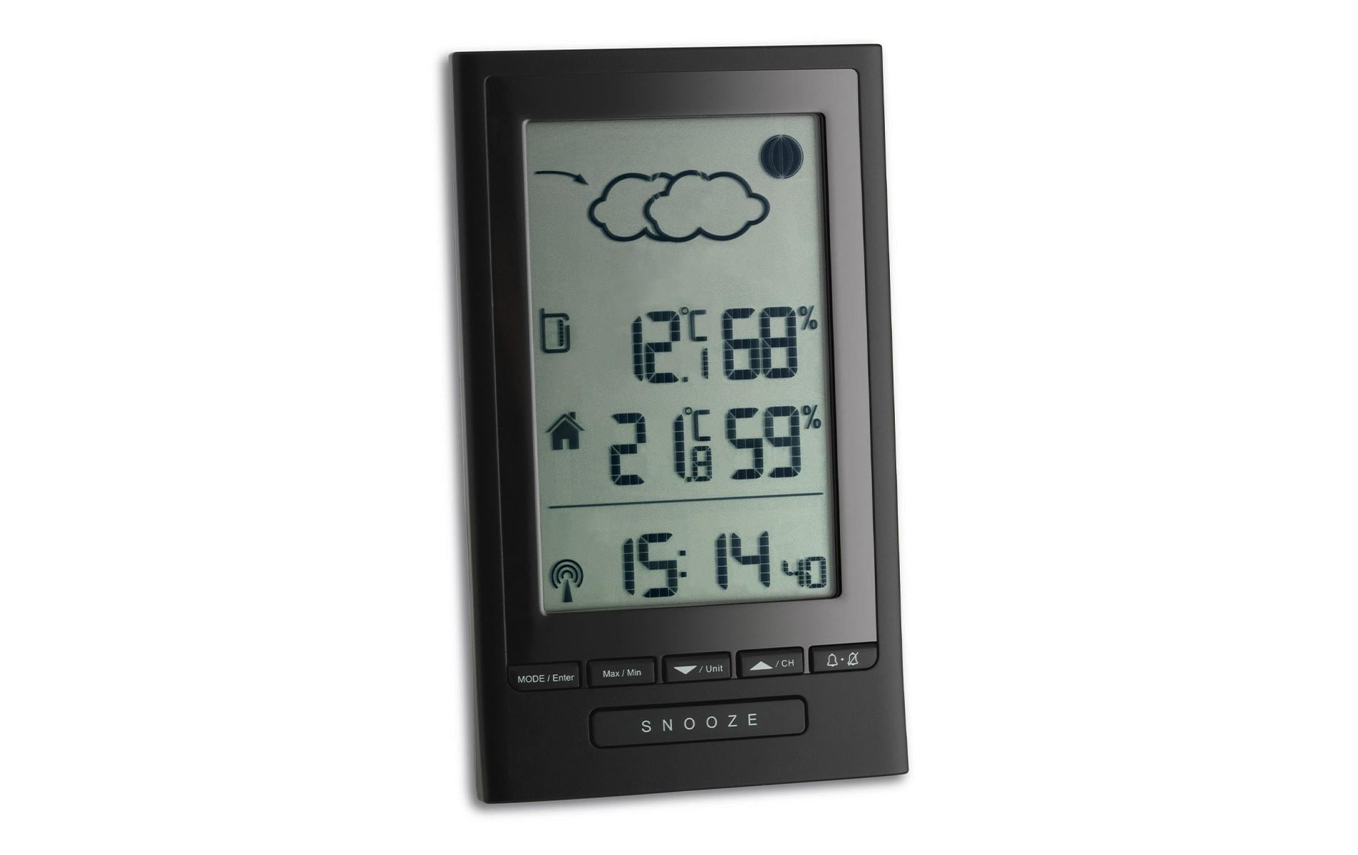 TFA-Dostmann TFA Dostmann Modus Plus – Wetterstation, innen/aussen, inkl. Aussensensor – schwarz