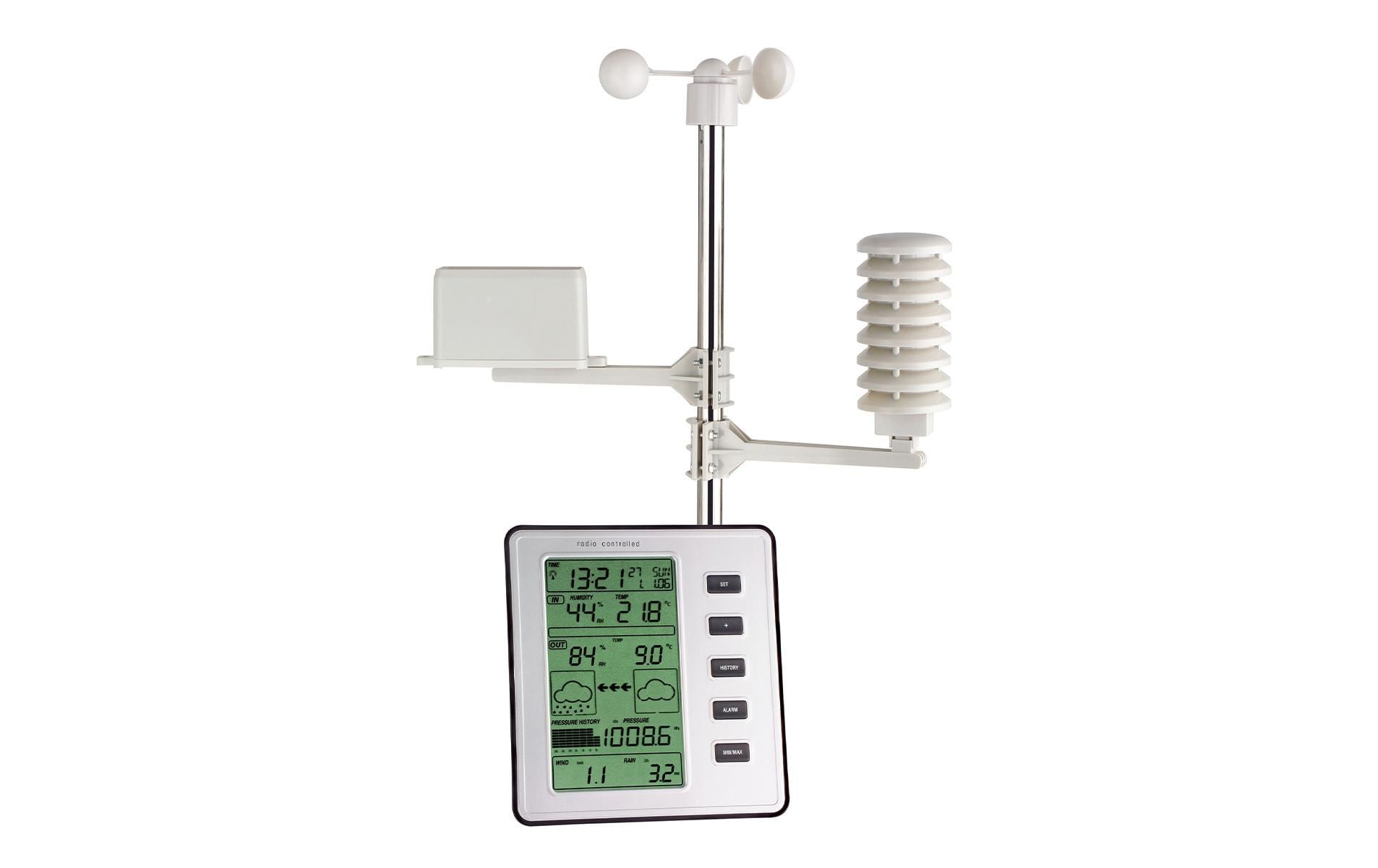 TFA-Dostmann STRATOS Temperatur-/Feuchtesensor – −40–65 °C (Aussen), 0–60 °C (Innen), 10–99 %