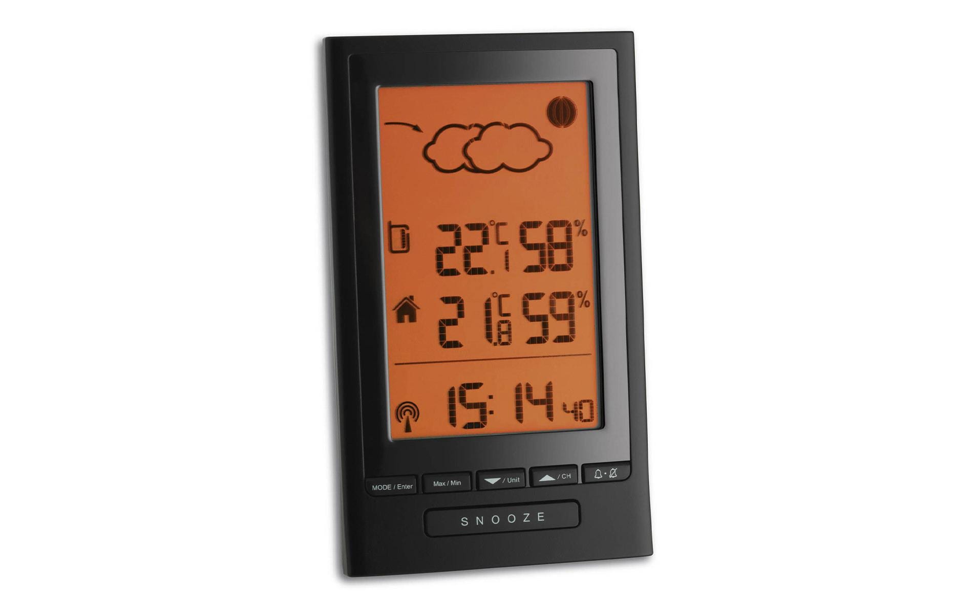 TFA-Dostmann TFA Dostmann Modus Plus – Wetterstation, innen/aussen, inkl. Aussensensor – schwarz