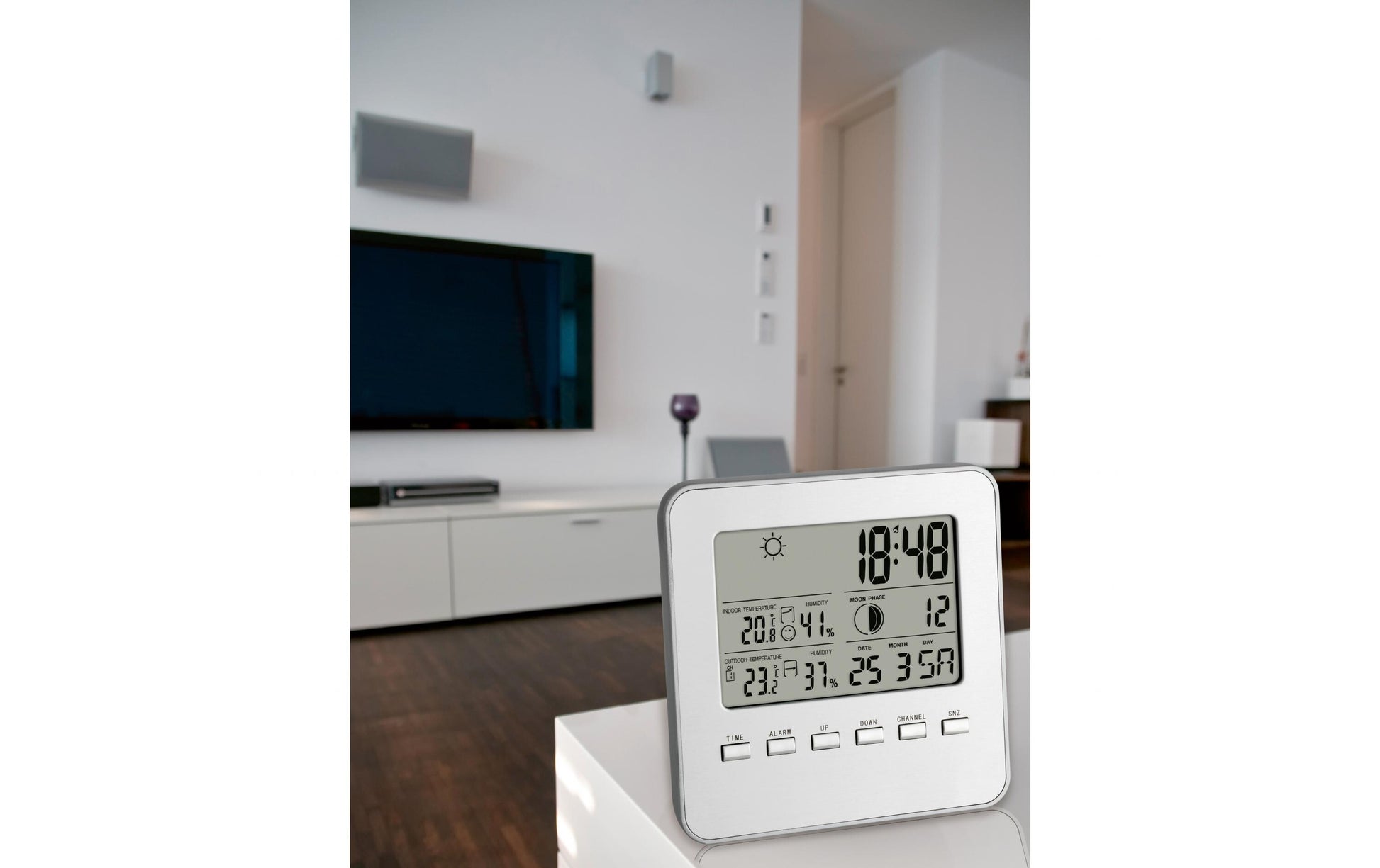 TFA-Dostmann QUADRO Temperatur-/Feuchtesensor – WLAN, −50–70 °C, 1–99 %, Eingebaut
