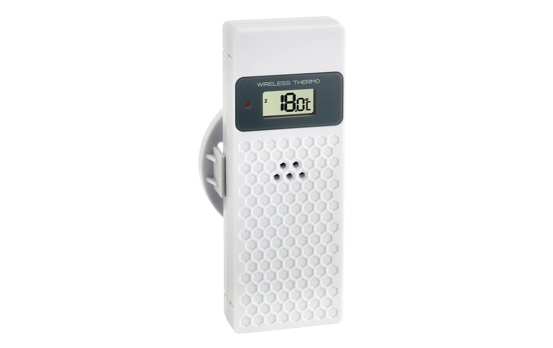 TFA-Dostmann TFA Dostmann PURE – Wetterstation, innen/aussen, inkl. Aussensensor, DCF-Funkuhr – schwarz