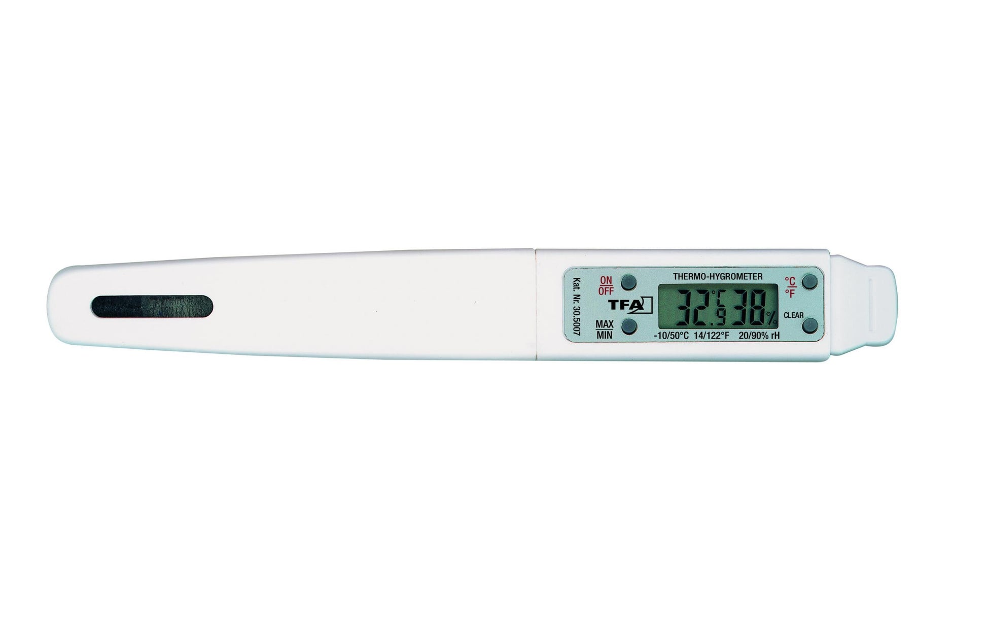 TFA-Dostmann 30.5007 Temperatur-/Feuchtesensor – Kabellos, −10–50 °C, 20–90 %, Innen