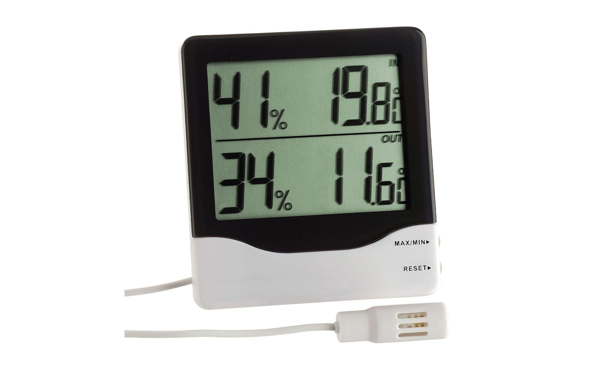 TFA-Dostmann Thermo-Hygrometer (Handgerät) – Kabelgebunden, −10–60 °C, 10–99 %
