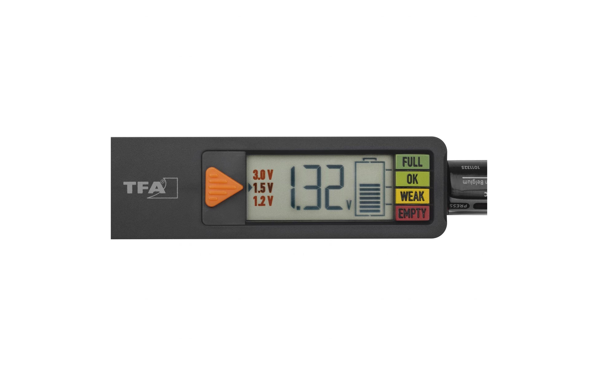 TFA-Dostmann BatteryCheck – Batterietester – LED-Anzeige, für AA/AAA/C/D/9 V/Knopfzellen