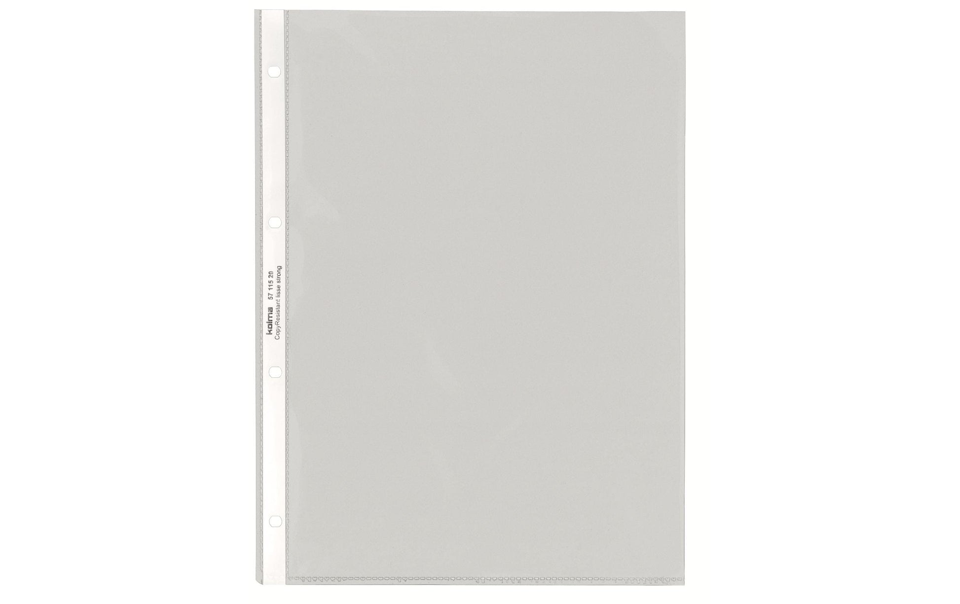 Kolma Sichtmappe A4 – 100 Hüllen, transparent, Kunststoff, glänzend, 100 µm