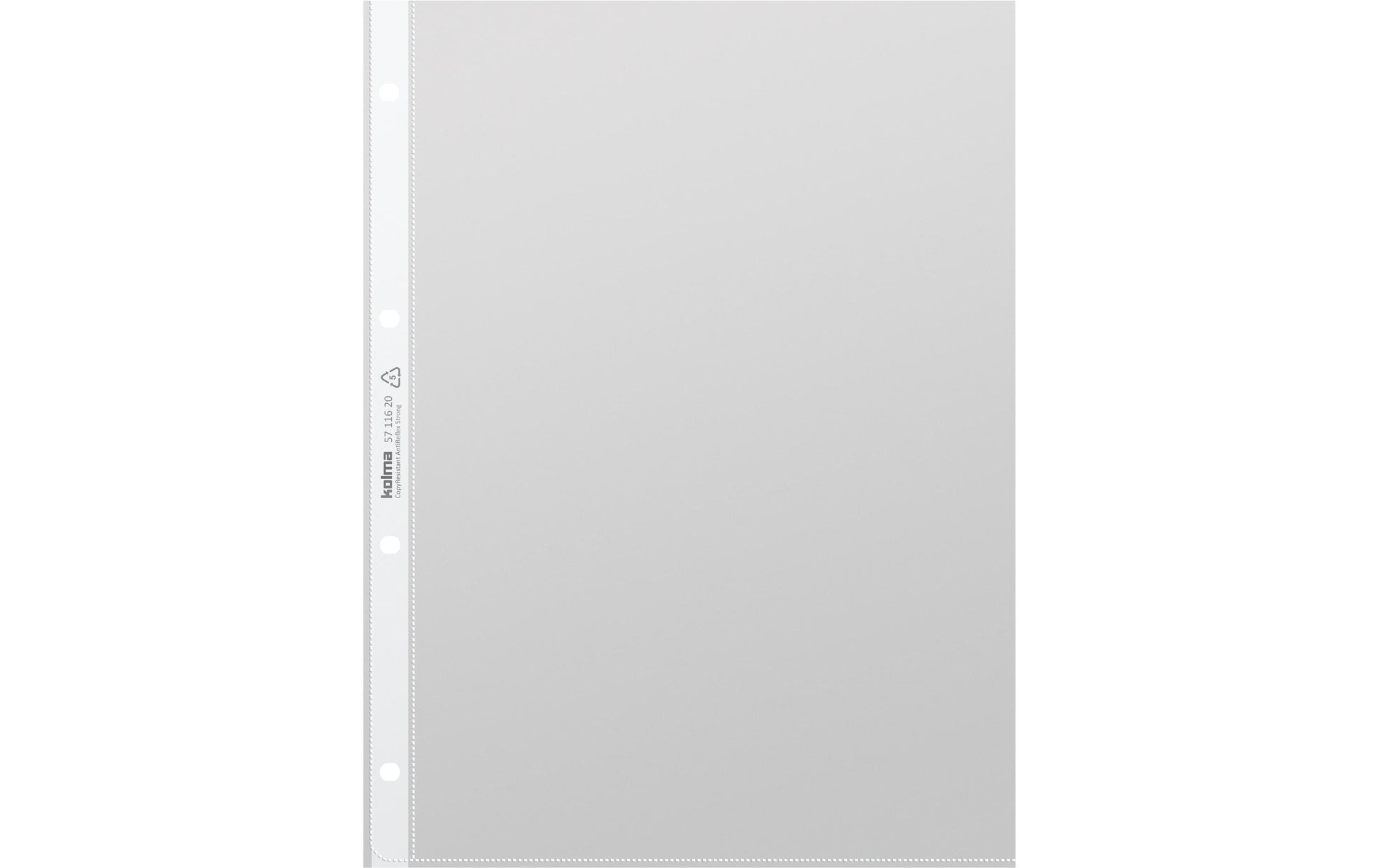 Kolma Sichtmappe A4 – Transparent, Kunststoff, 100 µm, Blendfrei, 100er-Pack, 100% Rezyklierbar