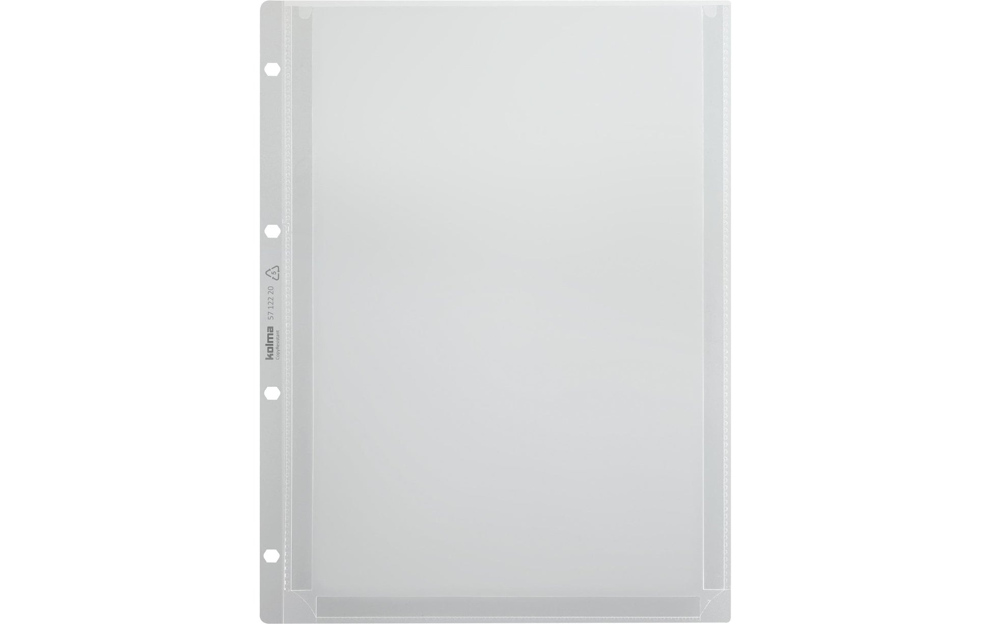 Kolma Sichtmappe A4 – 25 Hüllen, transparent, Kunststoff, glänzend, 100 µm
