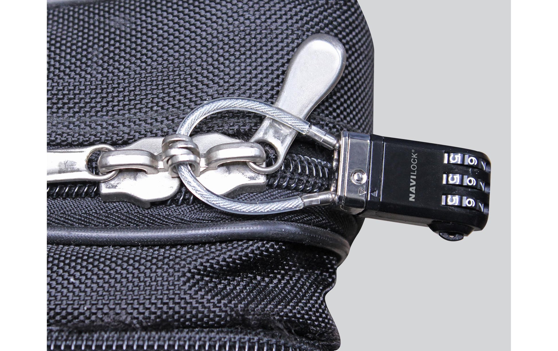Navilock Gepäckkombinationsschloss – USB, Zahlenschloss – für alle Marken – Schwarz, Plastik
