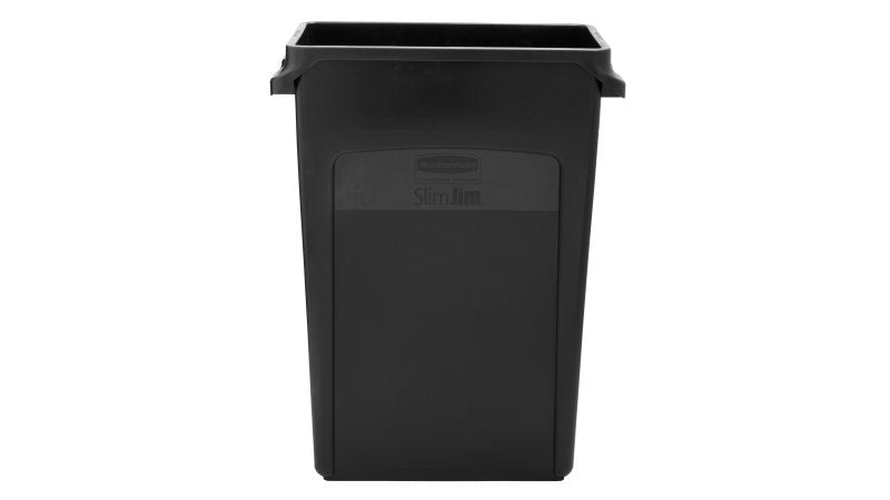 Rubbermaid Recyclingbox FG354060BLA – 87 l – Kunststoff, rechteckig – schwarz