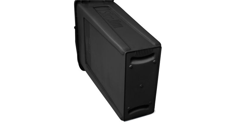Rubbermaid Recyclingbox FG354060BLA – 87 l – Kunststoff, rechteckig – schwarz