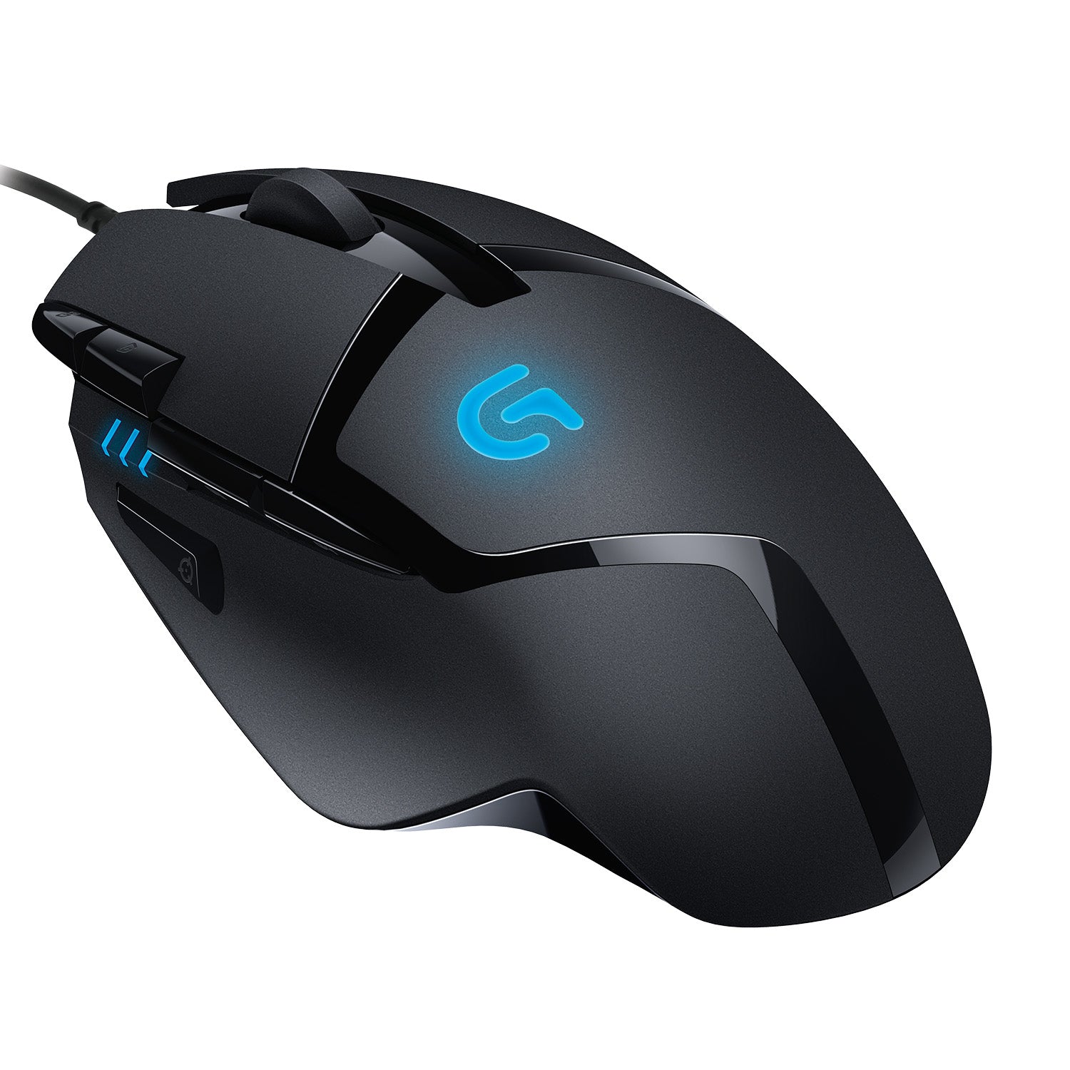 Logitech G G402 – Gaming-Maus – Kabelgebunden (USB‑A), 4000 DPI, RGB-Beleuchtung, rechts, Schwarz