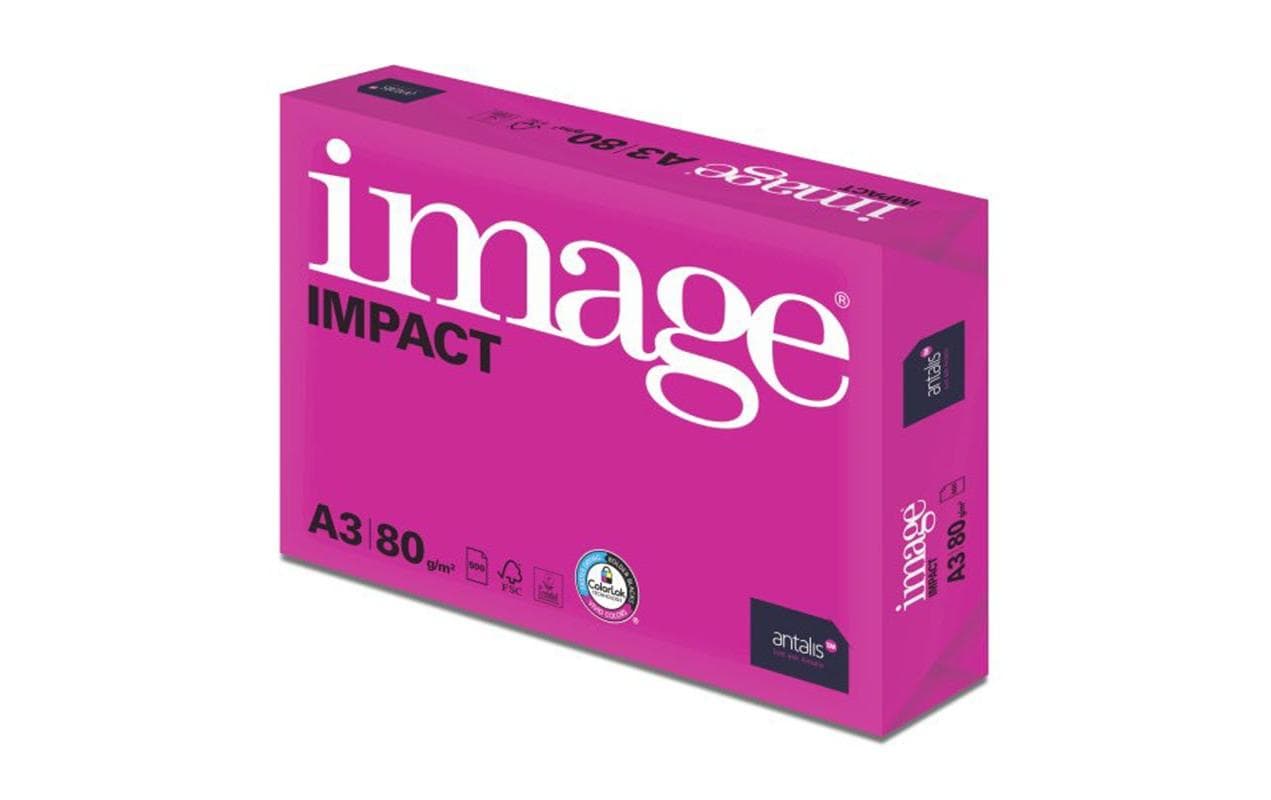 Image IMPACT Kopierpapier – A3, 80 g/m², weiss – für Inkjet – 500 Blatt