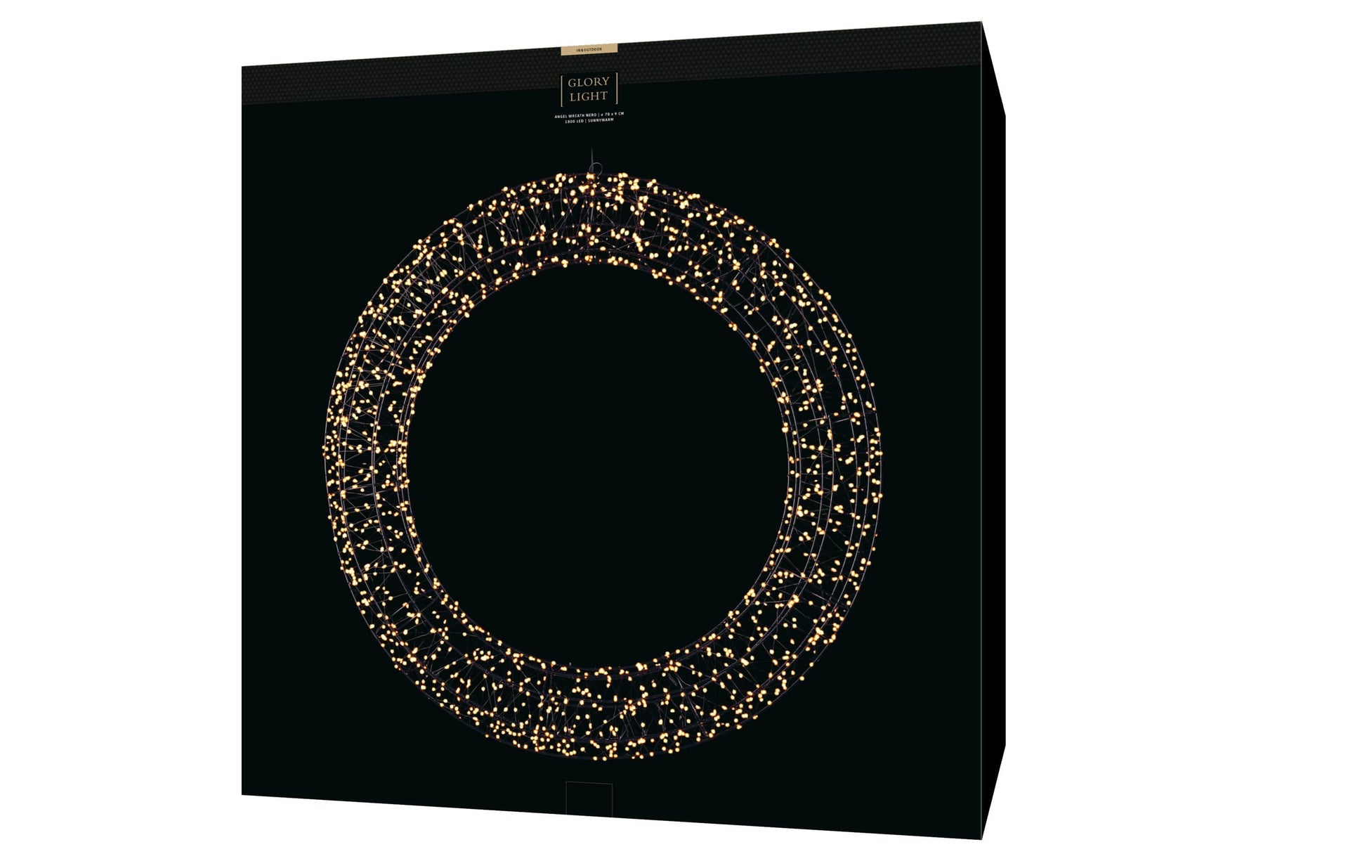 STT LED-Lichterkranz – Ø 78 cm, 1800 LEDs – Kupfer, Schwarz