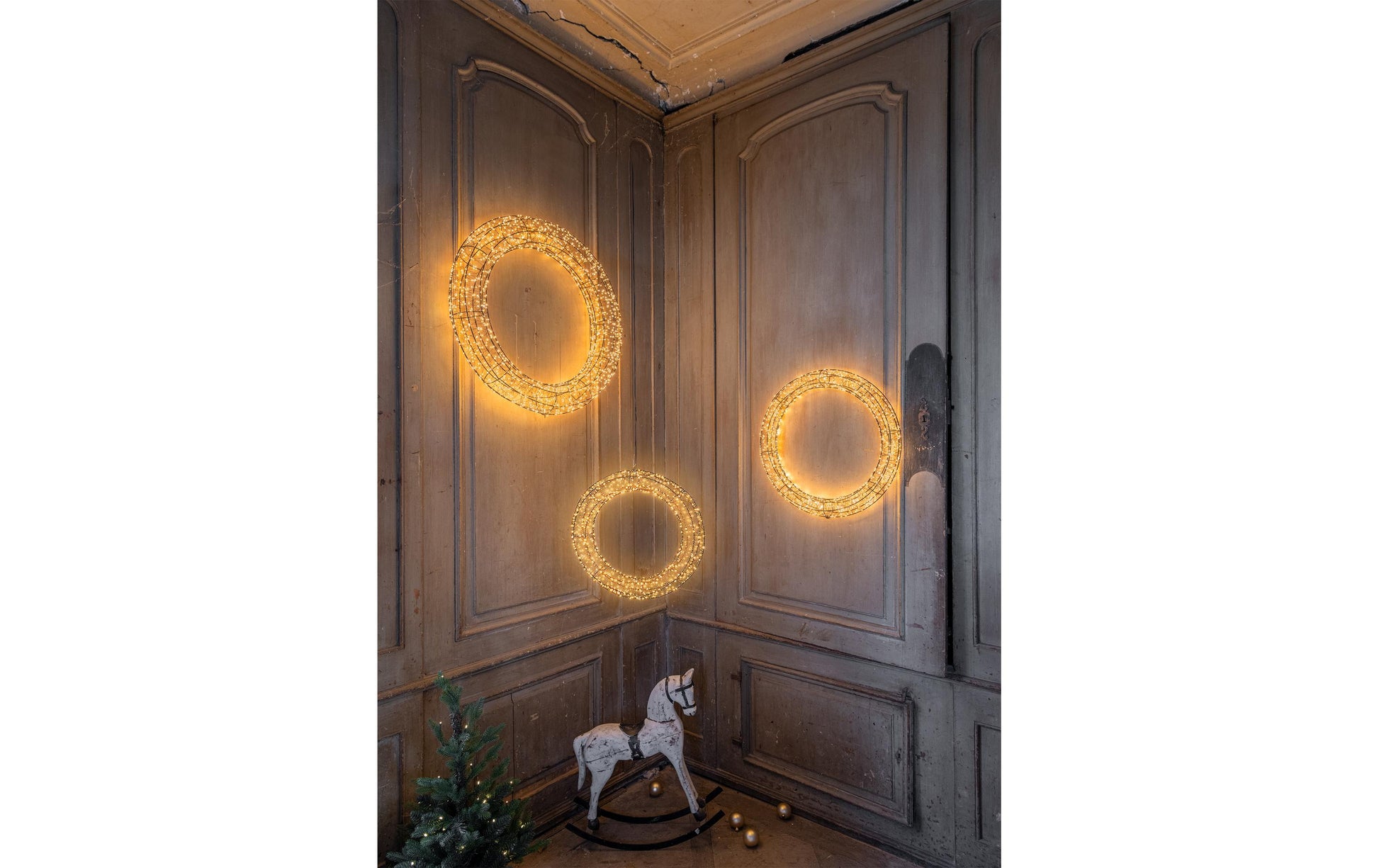 STT LED-Lichterkranz – Ø 78 cm, 1800 LEDs – Kupfer, Schwarz