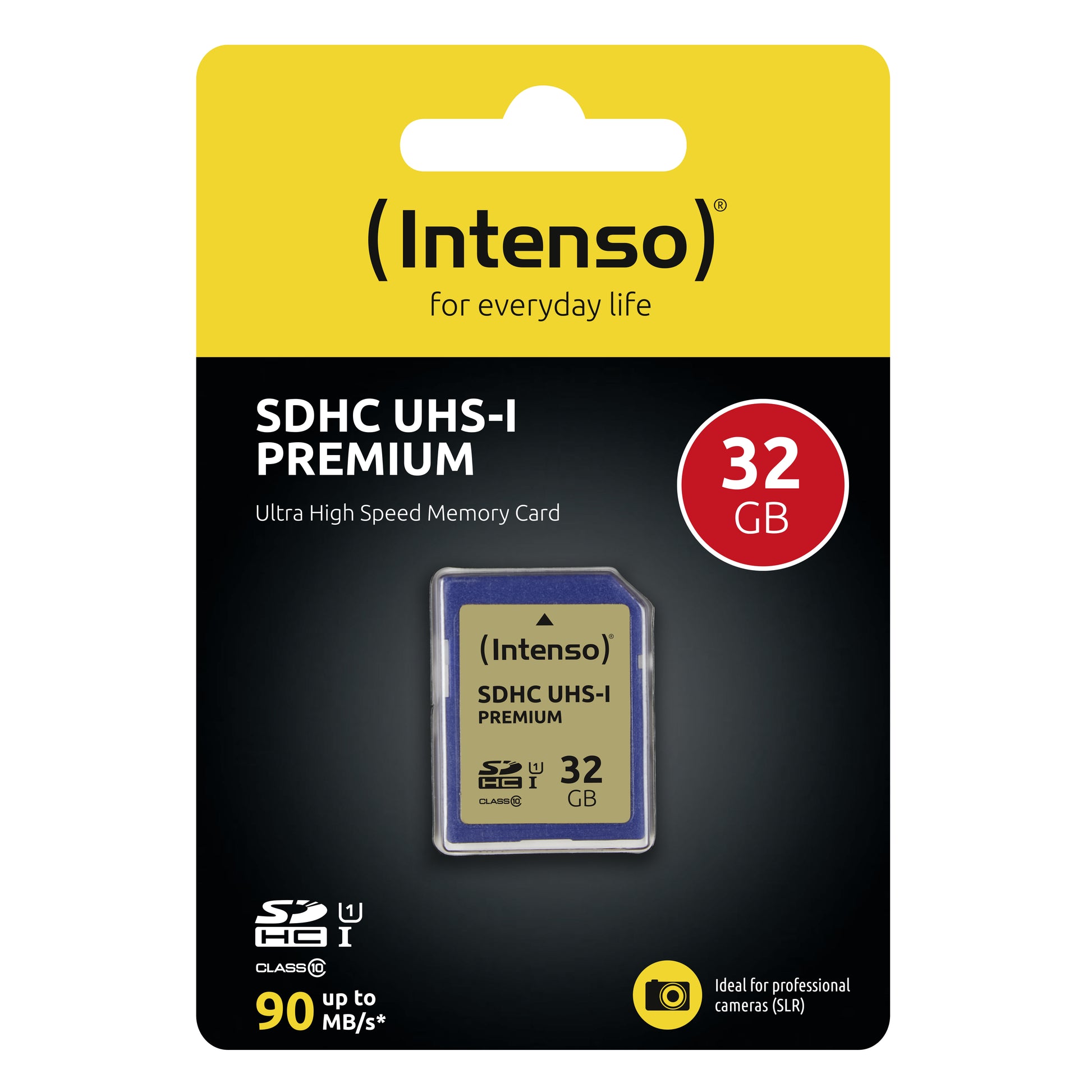 Intenso SDHC 32 GB – UHS-I, Klasse 10, U1, 90 MB/s Lesen