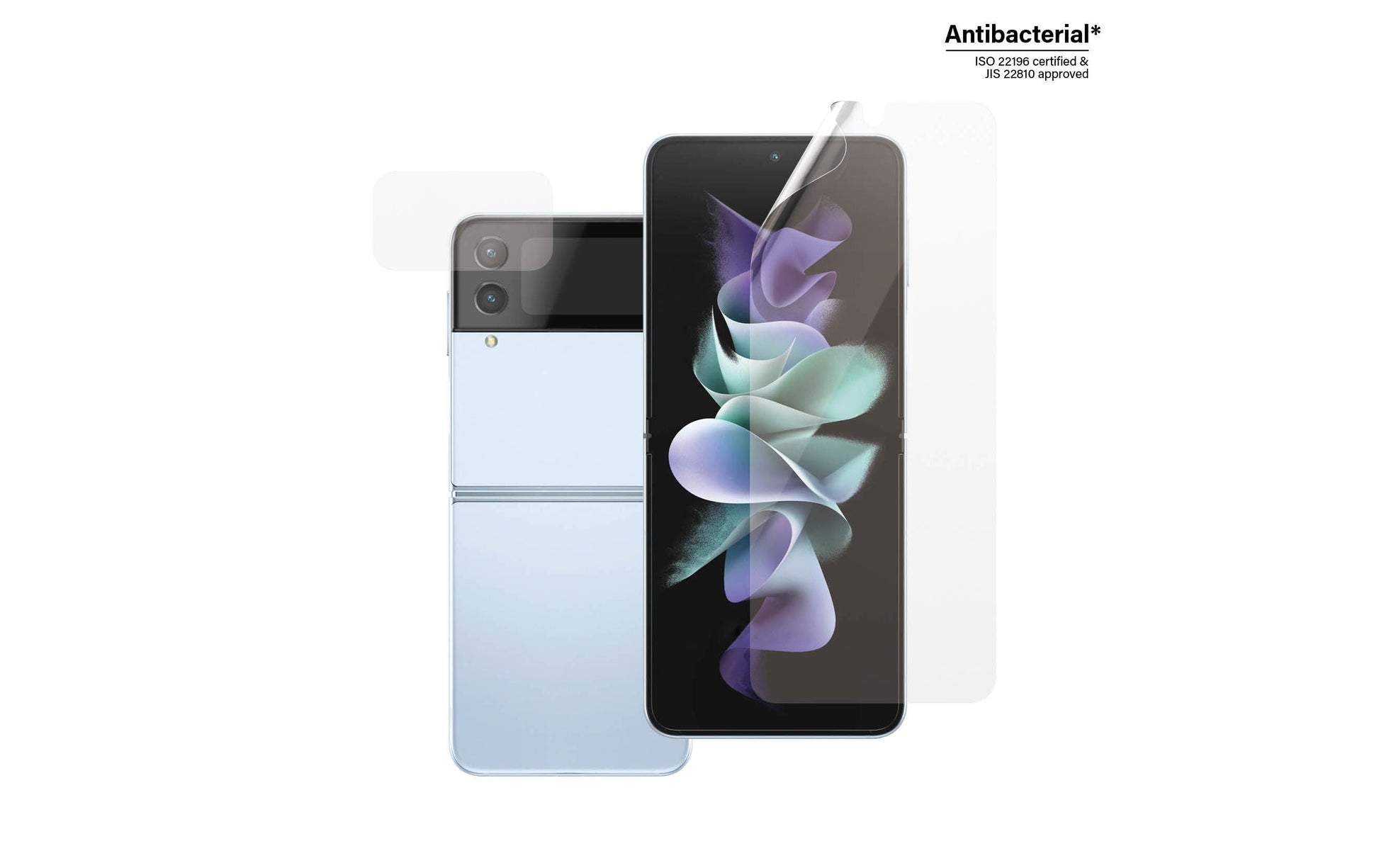 PanzerGlass Displayschutz, Folie, Transparent – für Samsung Galaxy Z Flip4 – 1er-Pack