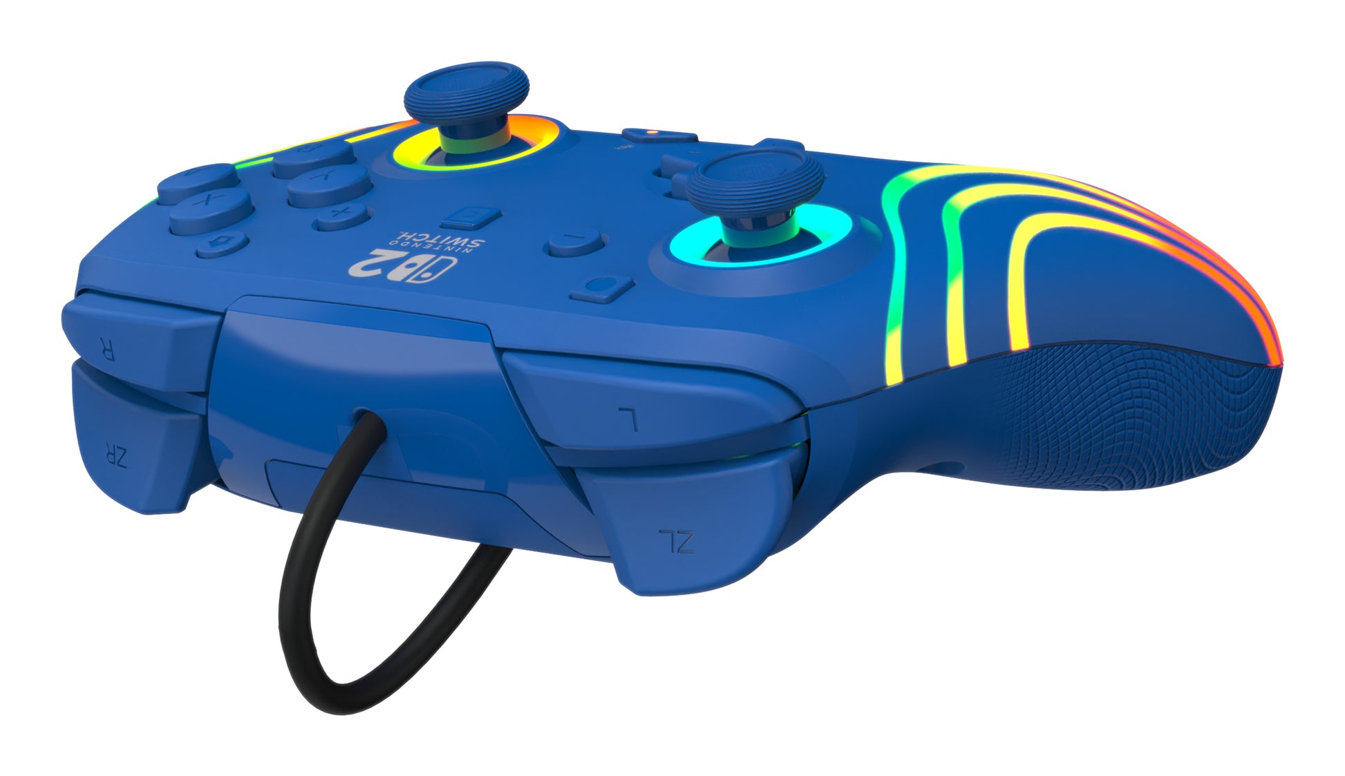 Turtle Beach Afterglow Wave – Gamepad – USB (kabelgebunden, USB-C), RGB – für Nintendo Switch-Konsolen, Blau