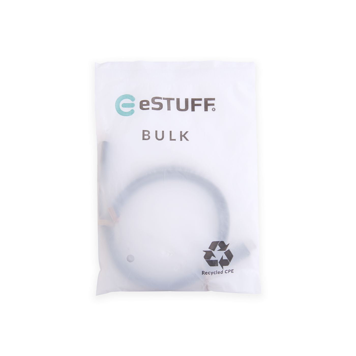 eSTUFF USB-C auf USB-C Kabel – 1 m – Recycelt – Schwarz
