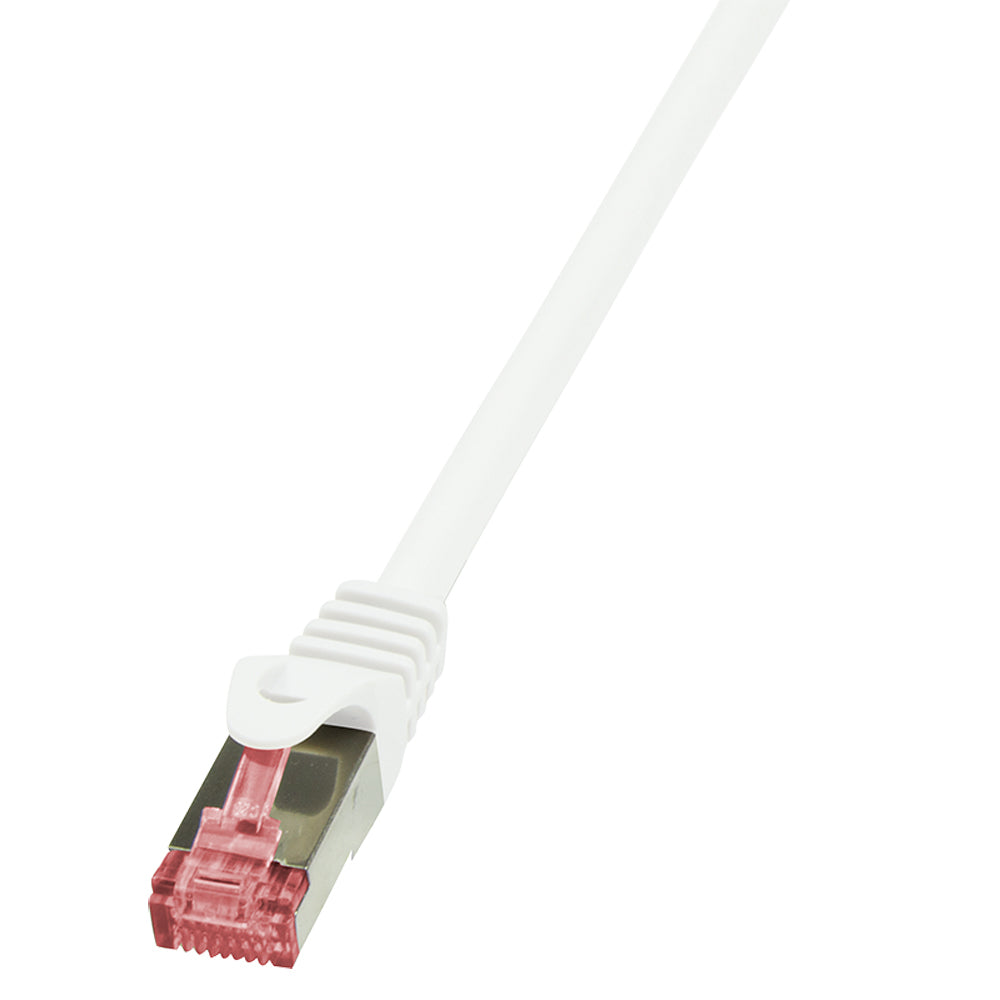LogiLink Patchkabel – Cat6 S/FTP, 50 m, Weiss, LSZH, RJ-45
