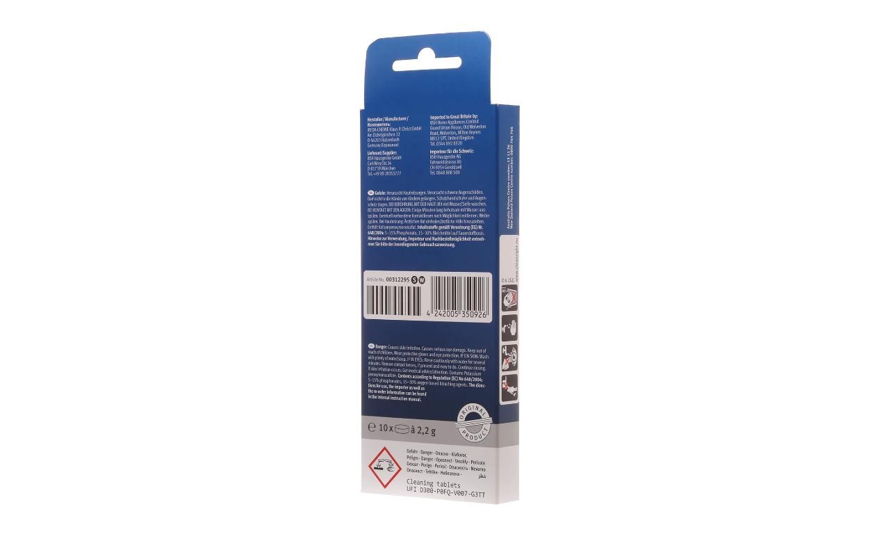 Siemens Spezialreiniger für Thermoskannen für Siemens – Tabs – 10 Tabs