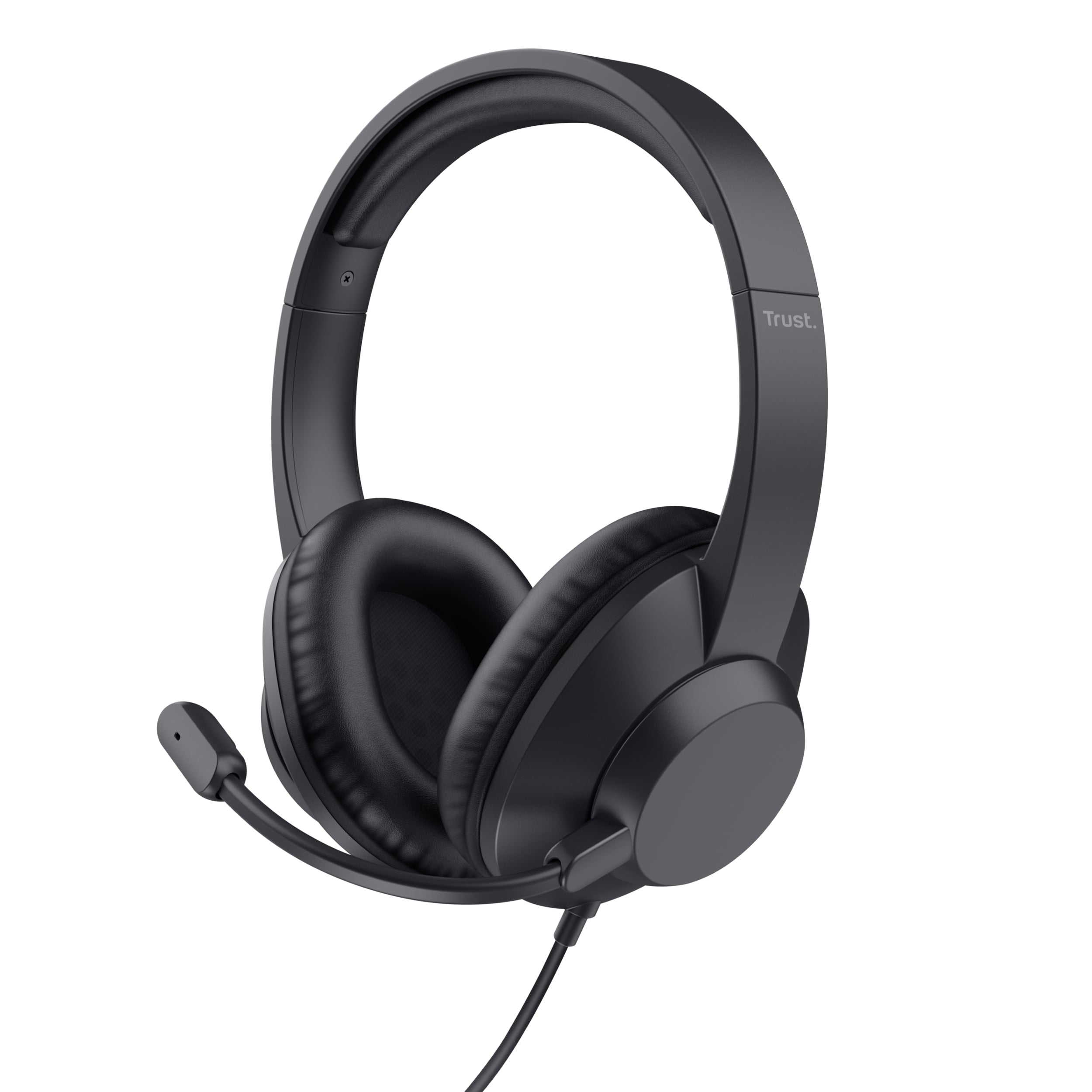 Trust Ayda Max – Duo Headset – USB‑A – Stummschaltung, On-Ear-Bedienelemente – Schwarz