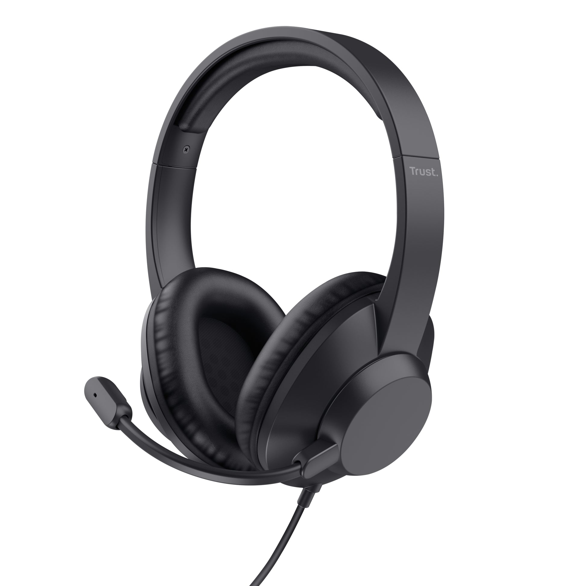 Trust Ayda Max – Duo Headset – 3,5 mm Klinke, geschlossen, Stummschaltung – schwarz – für PC/Mac