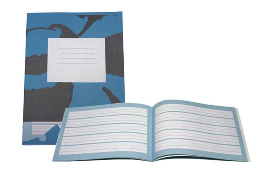 Ingold-biwa Schulheft, B5, liniert, Klammerheftung, 40 Seiten – Blau, 25er-Pack