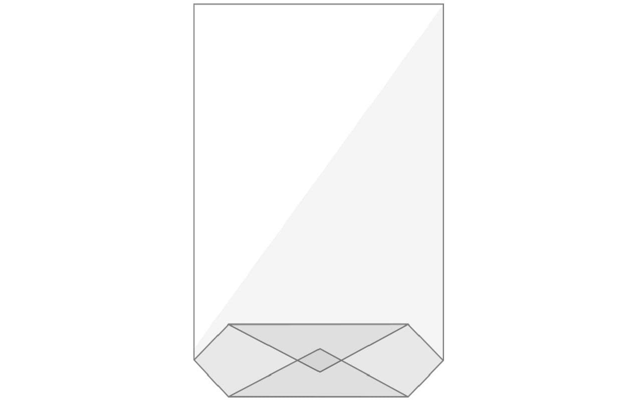 Buroline Cellophantüten mit Kreuzboden transparent – 115 × 190 mm – 10 Stk.