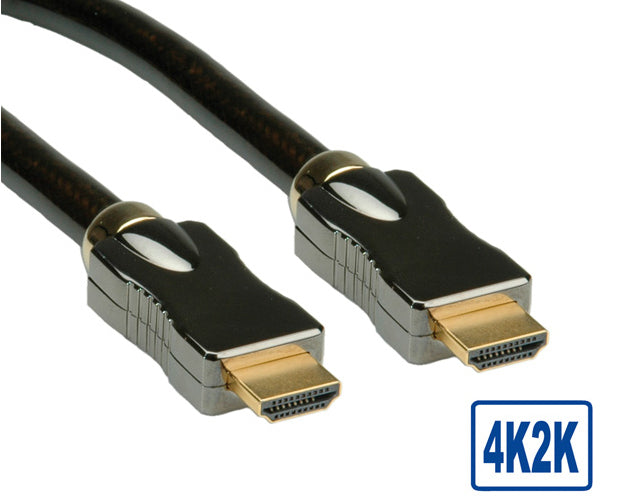 ROLINE HDMI Kabel HDMI 2.0 4K 60 Hz – 2 m – Ethernet