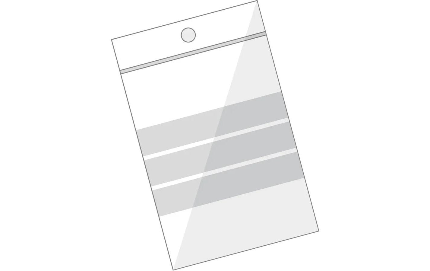 Buroline Druckverschlussbeutel – 220 × 305 mm, transparent – 100 Stk.