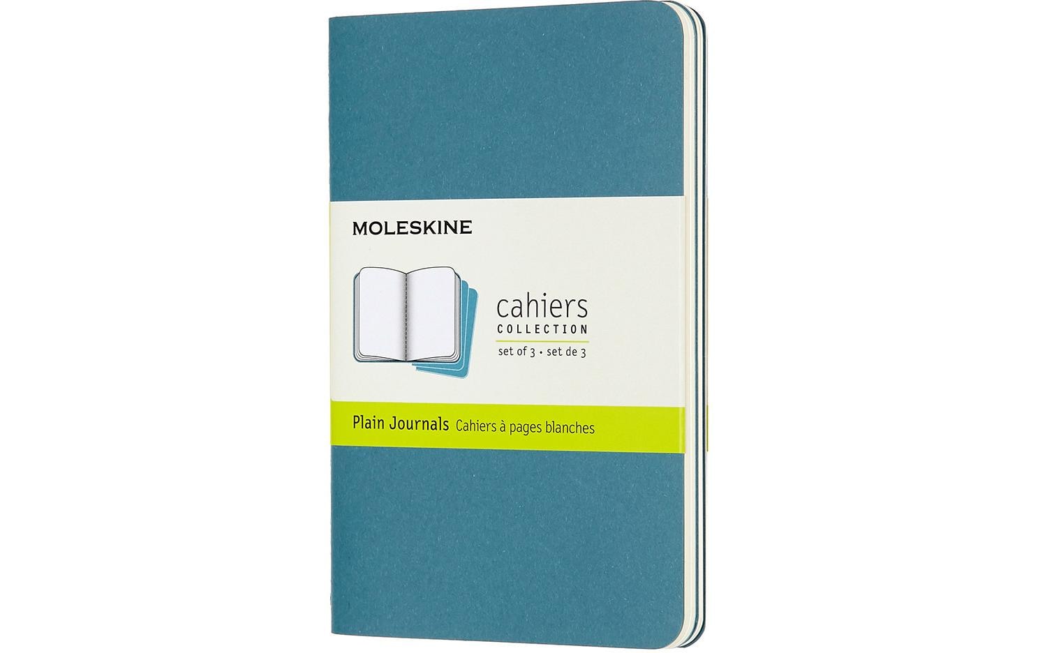Moleskine Notizheft – A6 – Fadenheftung, Innentasche, 16 herausnehmbare Seiten, Schwarz, 3er-Pack