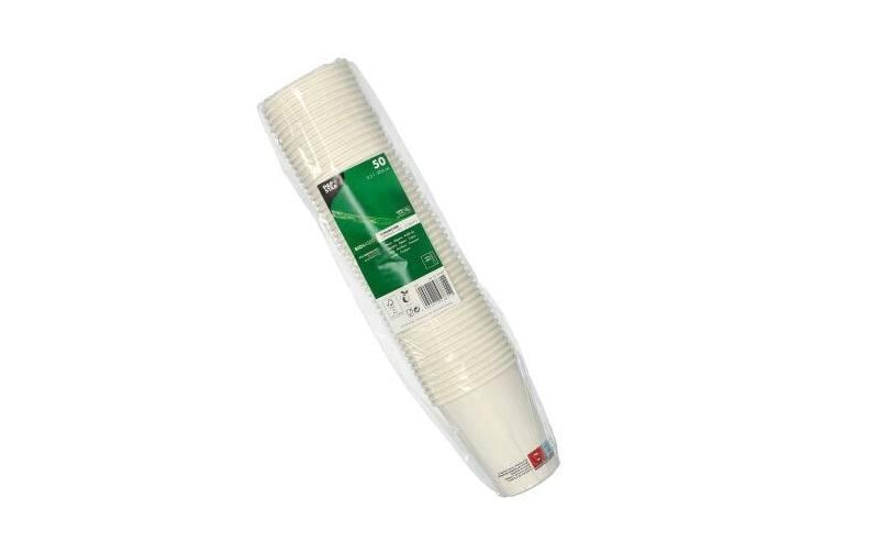Papstar Trinkbecher Papier, PLA-beschichtet – 2,0 dl – 50 Stk.