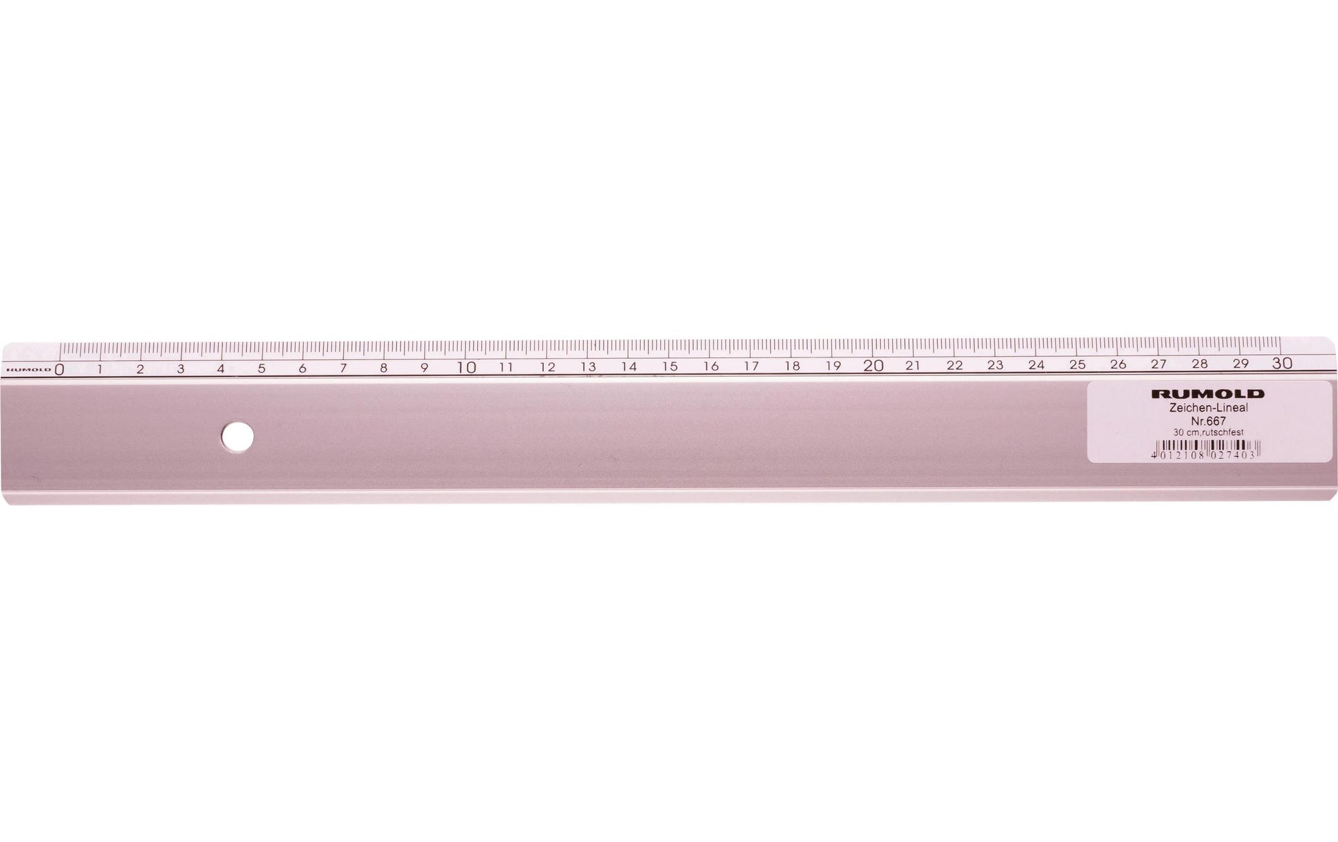 Rumold Lineal – Aluminium – 30 cm – Tuschekante, Facette