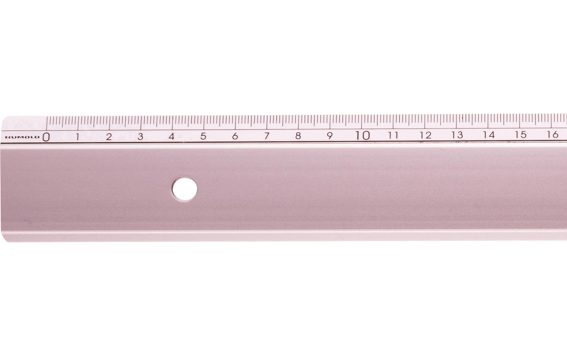 Rumold Wandtafel-Lineal 50 cm – Aluminium, weiss, mit Tuschefacette, mit Aufhängeloch, rutschfest