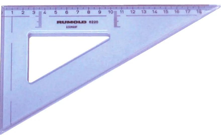 Rumold Zeichendreieck, 60°, 20 cm – Kunststoff