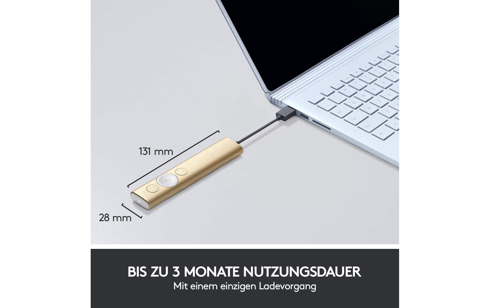 Logitech SPOTLIGHT Fernbedienung – Gold