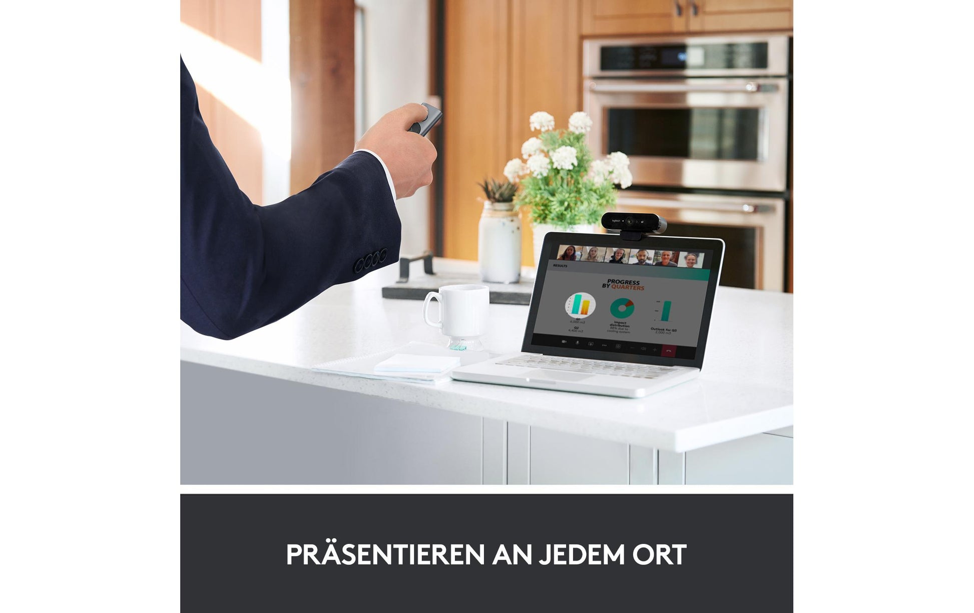 Logitech SPOTLIGHT Fernbedienung – Gold