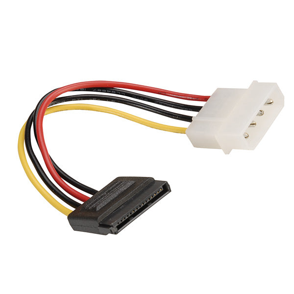 ROLINE Stromkabel – Molex 4-polig–SATA 15-polig, 0,15 m, mehrfarbig