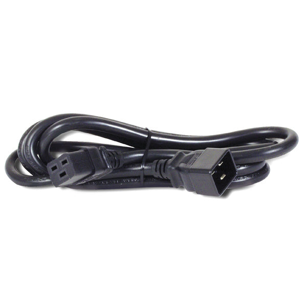 ROLINE Netzkabel – IEC C20–IEC C19, 2 m, 250 V/16 A, schwarz