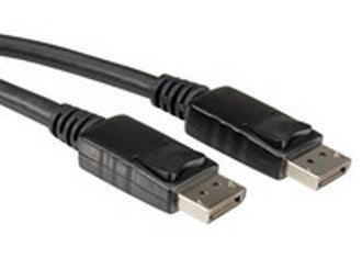 ROLINE DisplayPort Kabel DP 1.2 4K 60 Hz – 2 m – für Monitor, TV, Projektor