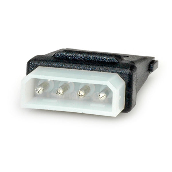 ROLINE Adapter Molex 4-polig zu SATA 15-polig (Power) – 3,9 cm – Schwarz