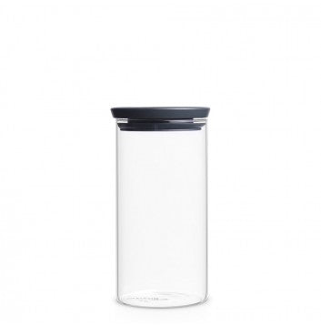 Brabantia Vorratsdose 1,1 l, Ø 10,4 × 20,2 cm, Glas, Transparent
