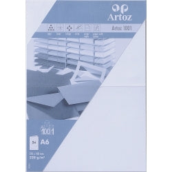 Artoz Klappkarten-Set – A5, Papier 220 g/m², Weiss – 5 Stk