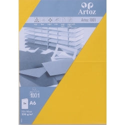 Artoz Klappkarten-Set – A5, 220 g/m², gelb – 5 Stk